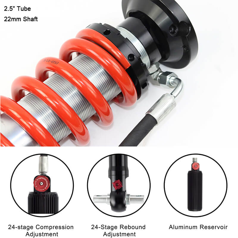 remote reservoir shocks with compression adjustment7